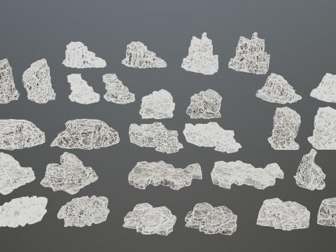Cliff rocks 3D 모델