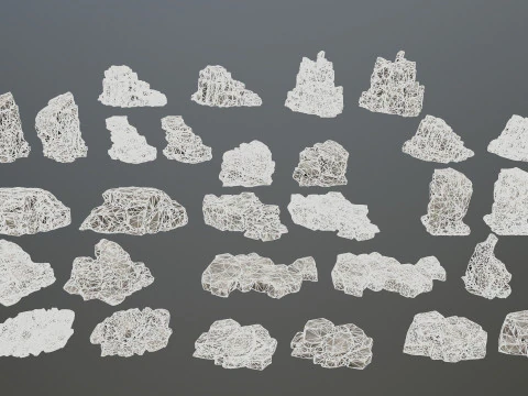 Cliff rocks 3D Model