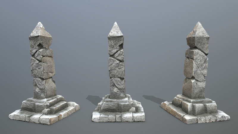 Pillar 3D मॉडल .c4d .max .obj .3ds .fbx .stl .blend 