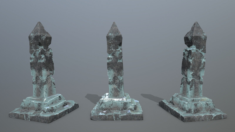 Ice pillar 3Dモデル .c4d .max .obj .3ds .fbx .stl .blend 