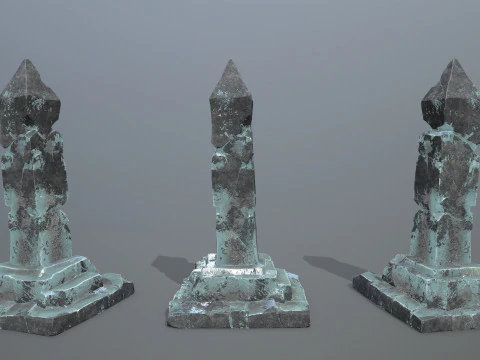 Colonna di ghiaccio Modello 3D