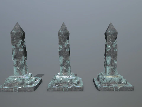 Ice pillar 3D Model
