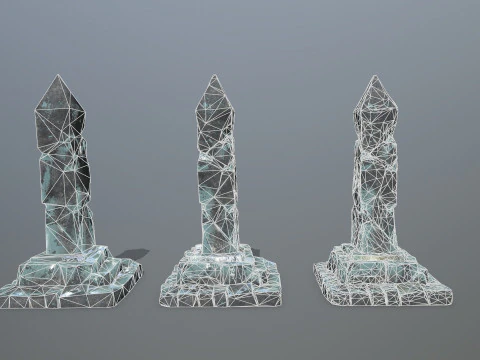 Ice pillar 3D Model