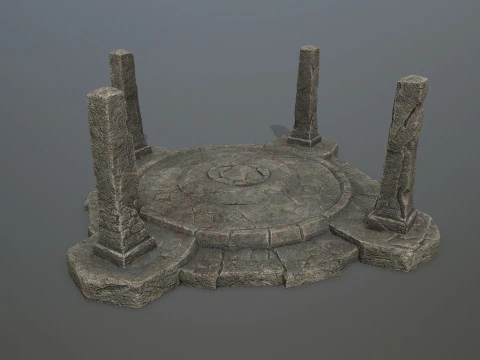 Ruin Gate 3D Model