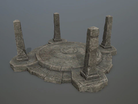 Ruin Gate 3D Model