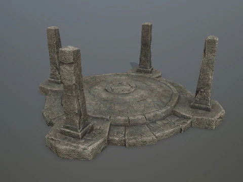 Ruin Gate 3D Model