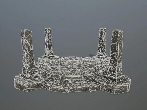 Ruin Gate 3D Model