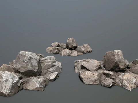 Cliff rocks 3D Model