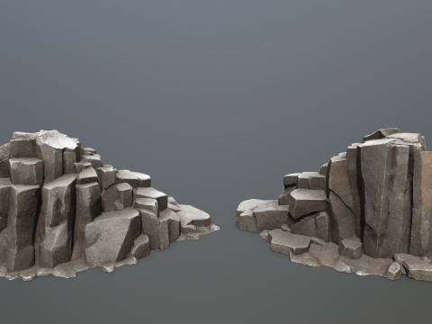 Cliff rocks 3Dモデル