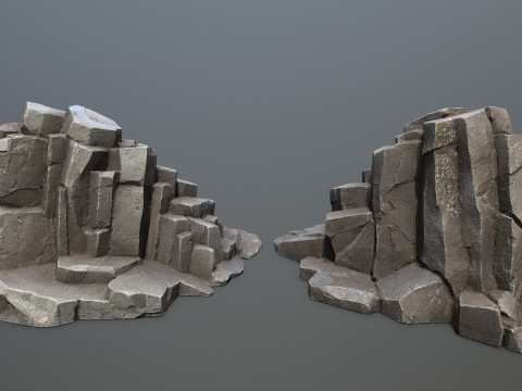 Cliff rocks 3Dモデル