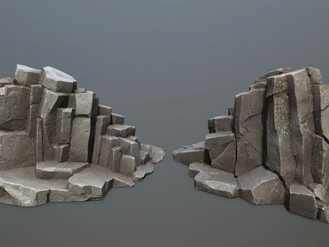 Cliff rocks 3D Model