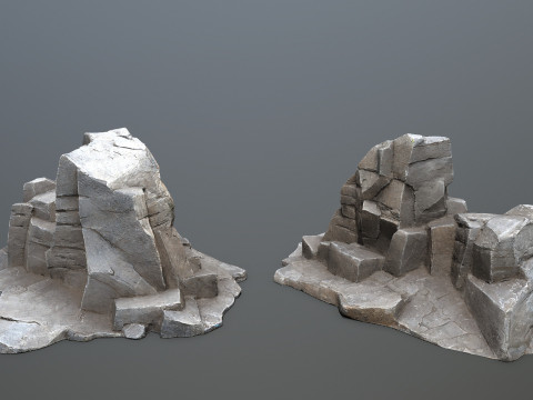 Cliff rocks 3Dモデル