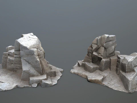 Cliff rocks 3D Model
