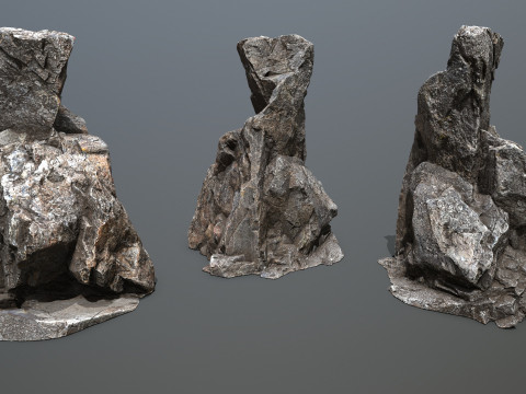 Cliff rocks 3Dモデル