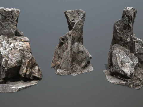Cliff rocks 3D Model