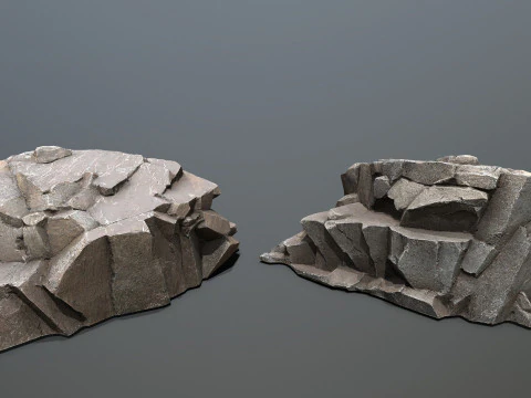 Cliff rocks 3D Model