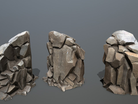 Cliff rocks 3Dモデル
