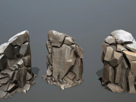 Cliff rocks 3D Model