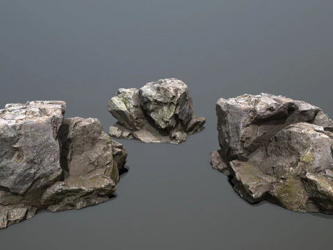 Cliff rocks 3D Model