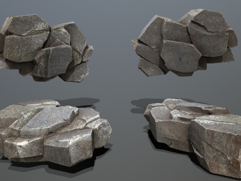Cliff rocks 3Dモデル