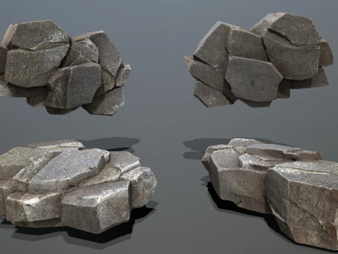 Cliff rocks 3D Model