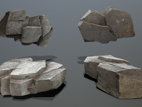 Cliff rocks 3Dモデル
