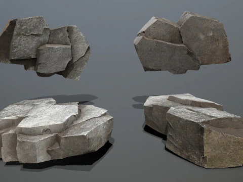 Cliff rocks 3D Model
