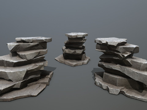 Cliff rocks 3Dモデル