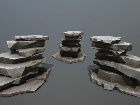 Cliff rocks 3D Model