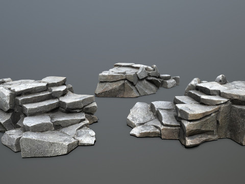 Cliff rocks 3Dモデル