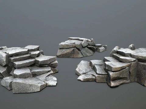 Cliff rocks 3D Model