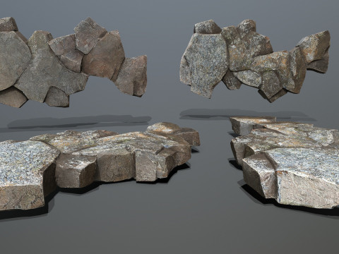 Cliff rocks 3Dモデル