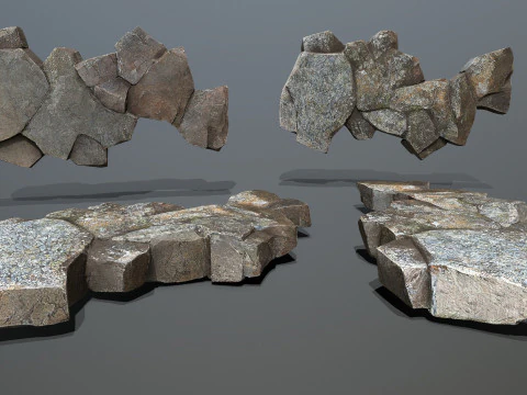 Cliff rocks 3D Model