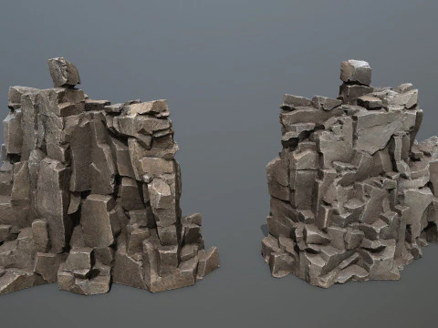 Cliff rocks 3D Model