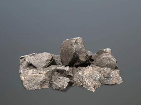 Cliff rocks 3D Model