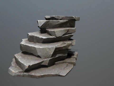 Cliff rocks 3D Model