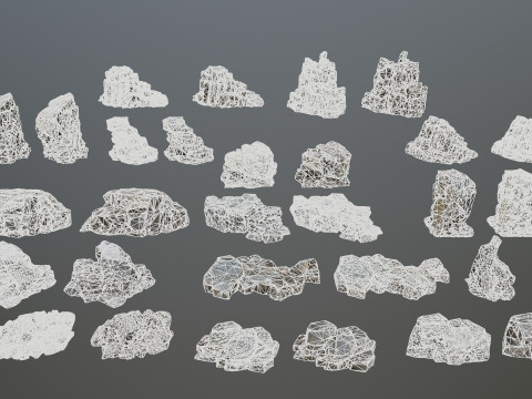 Cliff rocks 3Dモデル