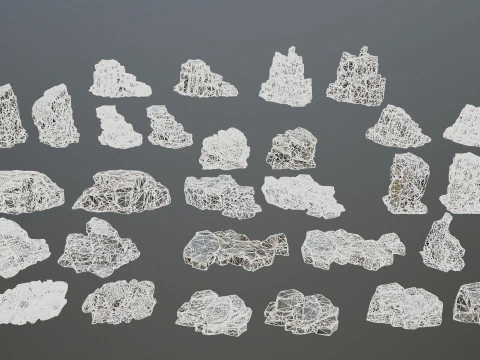 Cliff rocks 3D Model