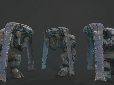 Set rovine del Minotauro Modello 3D