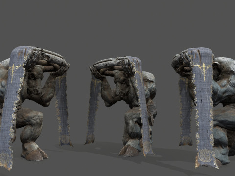 Minotaur Ruin Set 3D मॉडल