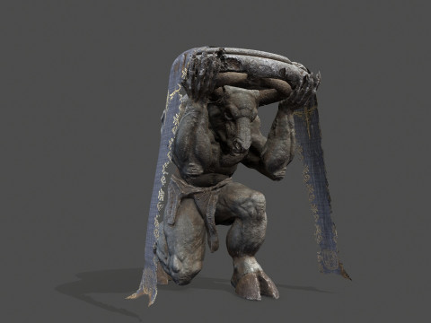 Minotaur Ruin Set 3D मॉडल