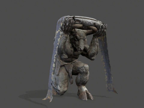 Minotaur Ruin Set 3D Model