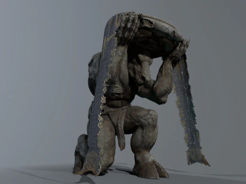 Minotaur Ruin Set 3D Model