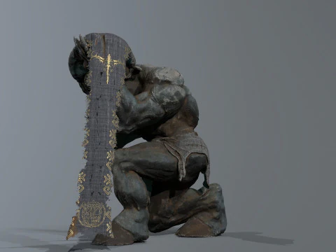 Minotaur Ruin Set 3D Model