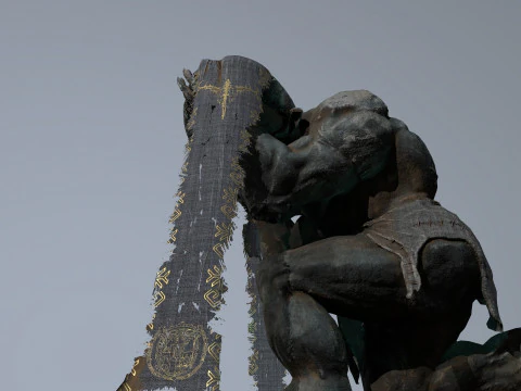 Minotaur Ruin Set 3D Model