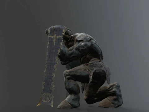 Minotaur Ruin Set 3D Model