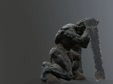 Minotaur Ruin Set 3D Model