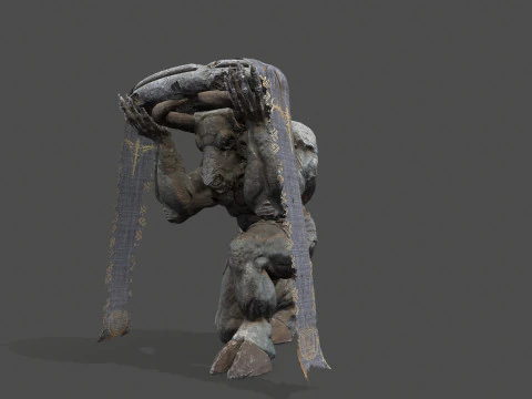 Minotaur Ruin Set 3D Model