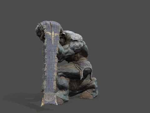 Minotaur Ruin Set 3D Model
