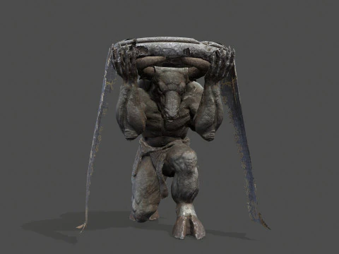 Minotaur Ruin Set 3D Model